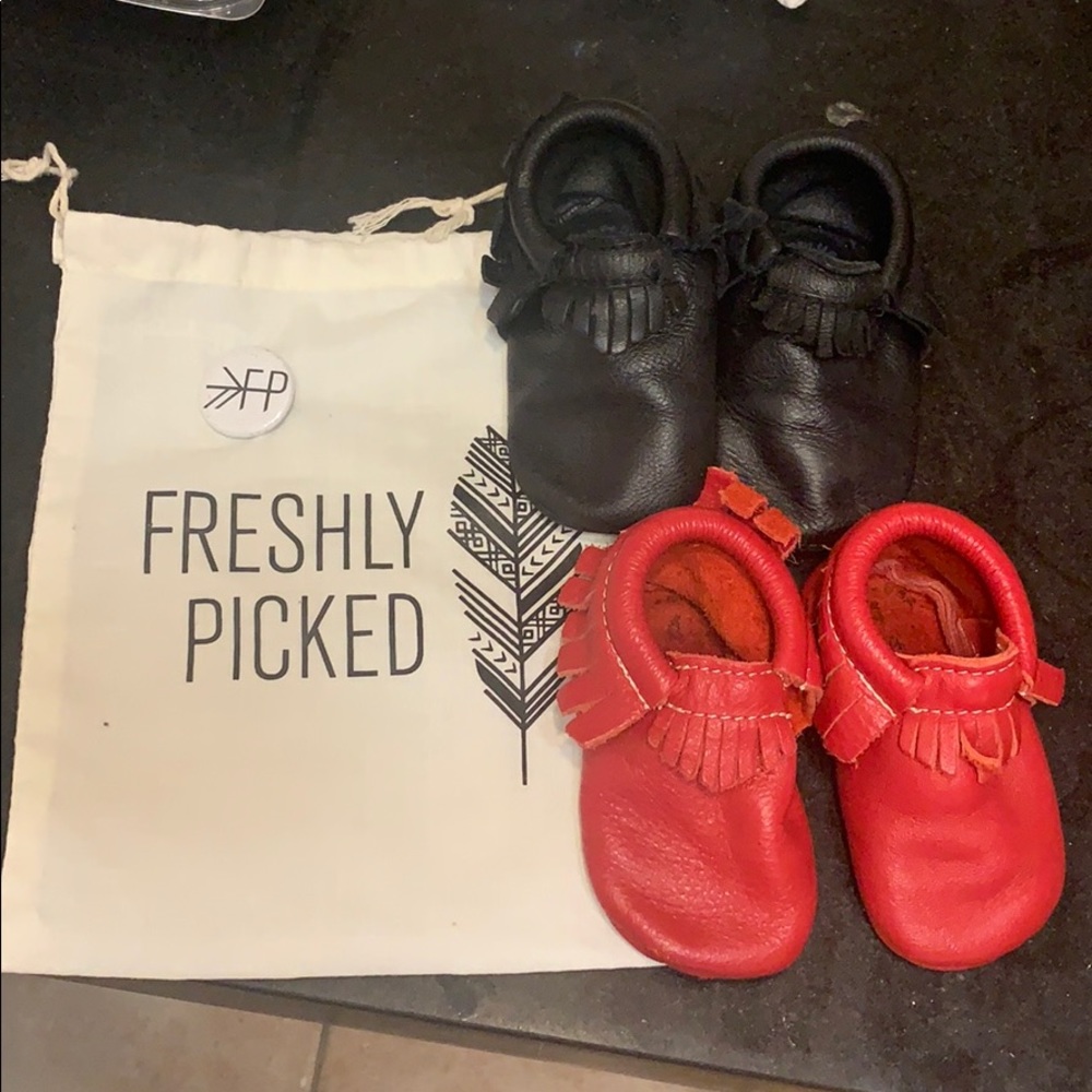 Gently used Freshly Picked moccasins